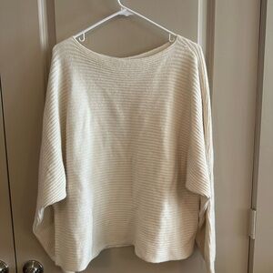 Elegant Cream Women's Knit Sweater